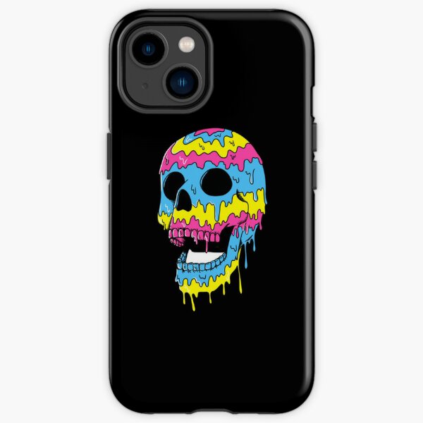 Melting Rainbow Skull Melting Rainbow Skull subtronics  iPhone Tough Case RB2306 product Offical subtronics Merch