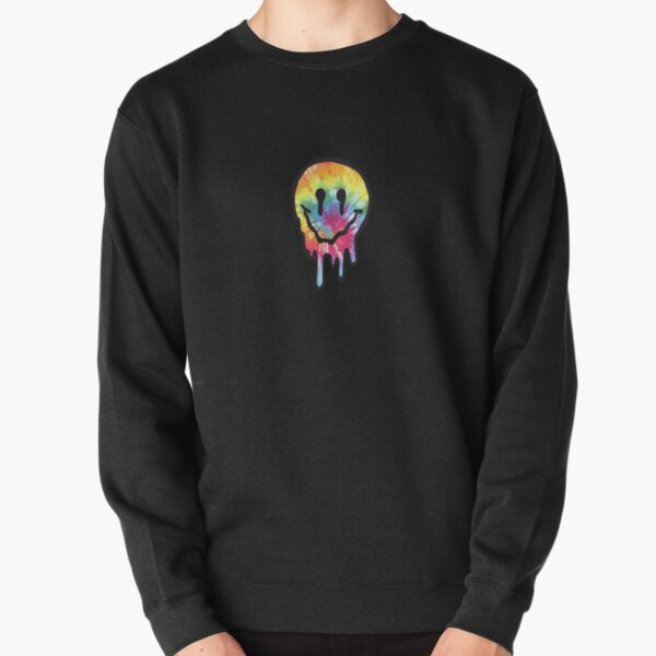 Melting Rainbow Smiley Melting Rainbow Smiley subtronics  Pullover Sweatshirt RB2306 product Offical subtronics Merch