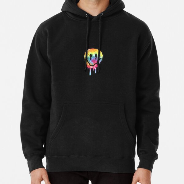 Melting Rainbow Smiley Melting Rainbow Smiley subtronics  Pullover Hoodie RB2306 product Offical subtronics Merch